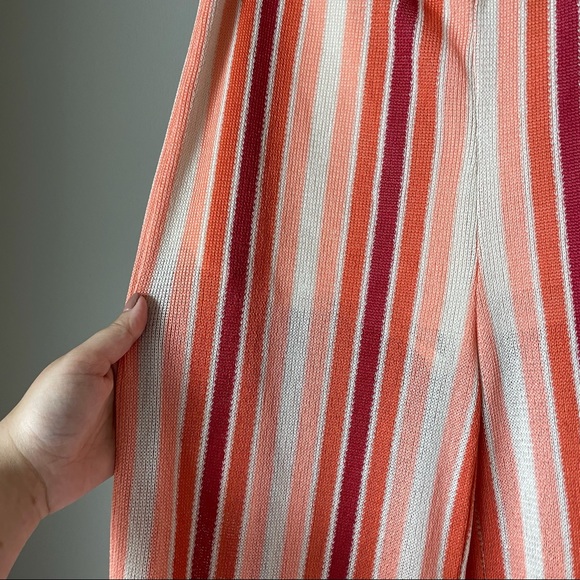 Free People Bridget Stripe Pants Bohemian Knit S - Picture 3 of 8
